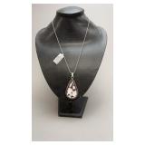 White Horse Pendant Necklace W/Chain