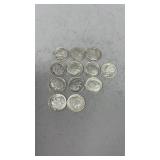12 Silver Dimes