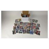 Box of NFL Hall of Famers in Sleeves