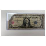 1957 B Blue Seal 1.00 Silver Certificate