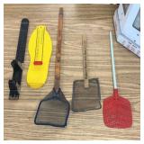 Advertising Fly Swatters W/Shoe Sizing Rulers