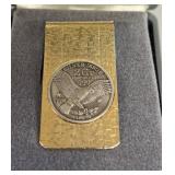 Money Clip W/2gr .999 Pure Silver