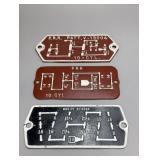 Cast Iron Schematic railroad Plates