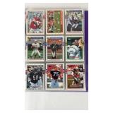 Binder of Football Cards