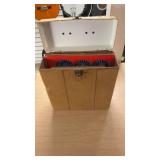 Vintage Record Case With Records- See Pictures