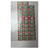1948 Sheet of Syracuse Centennial Stamps- Red
