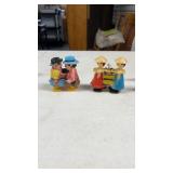 Vintage Western Cowboy and China Men Ramp Walkers