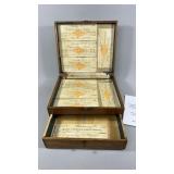 Vintage Oak Keepsake Box 1920s-30s