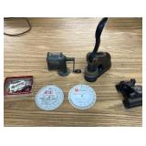 Antique check Protector, Cast Iron Seal Embosser