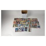 Box of Vintage Baseball Cards in Sleeves