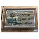 Chippewa Shoe Co. Glass Ad Signage