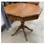 Octagon Center Pedestal side table