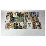 Box of Vintage Post Cards- See Pictures