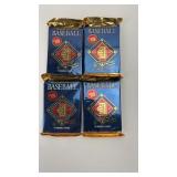 4-Unopened 1992 Donruss Series 1 Baseball Jumbo