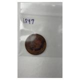 1857 Indian Head Penny