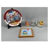 Comic Book Collector Cups & Plate