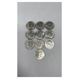 10 Kennedy Bicentennial Half Dollars