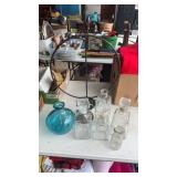 Glass Decanters W/2 Plant Hooks