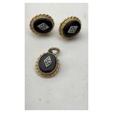 14kt Gold Filled Black Onyx Setting