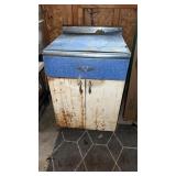 Metal Cabinet W/Hardware Contents,Sprays