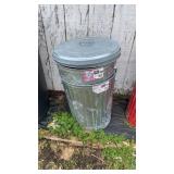 2 20 Gal Metal Trash Cans