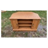 Small Wood Entertainment Stand