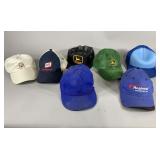 7 Ball Caps Including John Deere