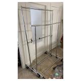 2- Rolling Stainless Steel Clothes Racks