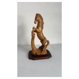 Wood Carved Stallion