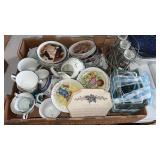 Tea Cups and Saucers Including Avon Plates