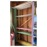 Wood Shelving Unit w/ Metal Shelves