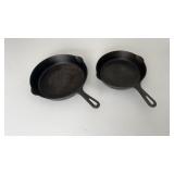 Griswold 8 & 9 Cast Iron Fry Pans