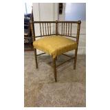 70s Italian Style Gold Leaf Faux Bamboo Corner