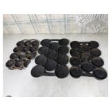 3-Cast Iron Gem Pans