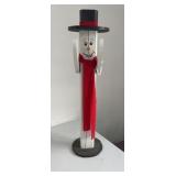 Wooden Snowman Display