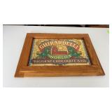 Ghiradelli Chocolate Advertising Signage in Frame