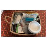 Basket Full Of Picnic Supplies