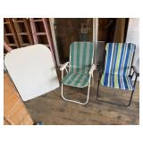 2 Folding Chairs & Camping Table