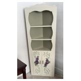 Hand Painted Corner Cabinet