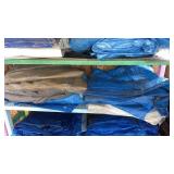 Shelf Lot of Tarps