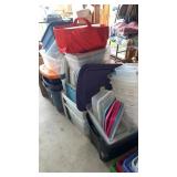 Large Lot of Totes and Lids