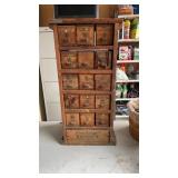 Apothecary Cabinet W/Cheese Boxes