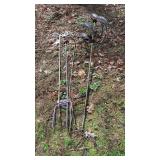 Metal Flower Hangers and Wind Catcher