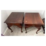Broyhill Queen Anne Style End Tables