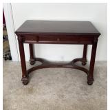 Wooden Console Table Dark Brown Mahogany Finish