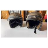 2 Motorcycle Helmets