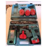 Makita 14.4 V Drill W/Drill Bits,Batteries,Charger