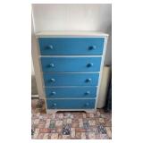 5 Drawer Dresser Painted Wood