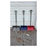 3 Snow Shovels