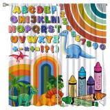 Yoakiet ABC Alphabet Curtains for Kids,Colorful